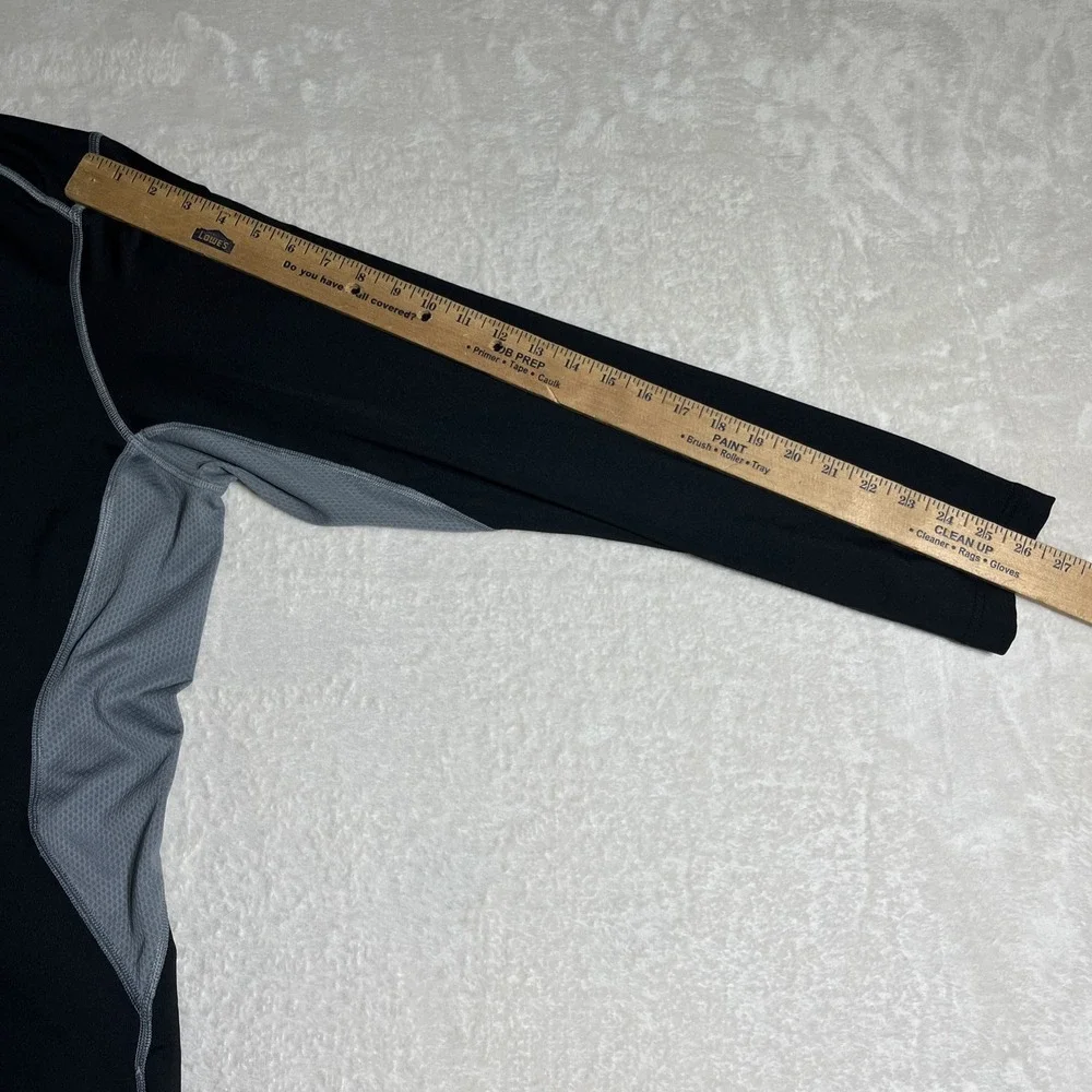 Nike Pro Dri Fit Neck Swoosh Mens Black Size XXL 1/4 Zip Pullover Shirt Golf
